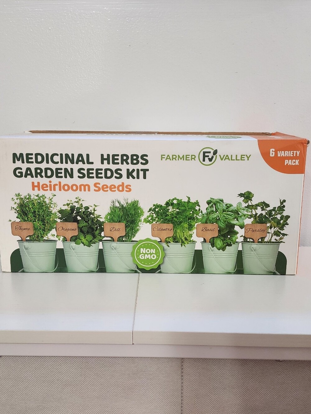 Farmer Valley Medicinal Herbs Garden Starter Kit With Seeds (6 Varieties)